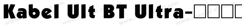 Kabel Ult BT Ultra字体转换